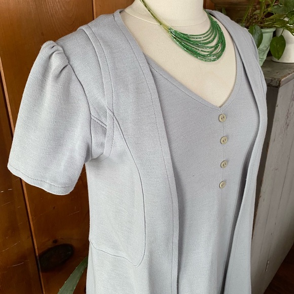 Vintage Two Piece Dress and Vest - Picture 4 of 8